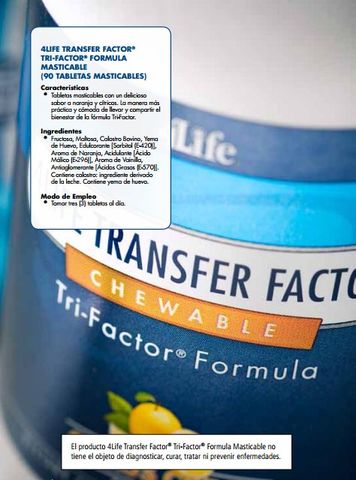 TRI-FACTOR FORMULA MASTICABLE